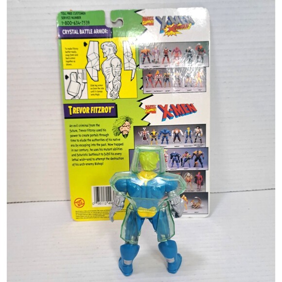 1994 Marvel's Uncanny X-MEN Trevor Fitzroy 5" ToyBiz Action Figure & Accessories - Picture 3 of 5